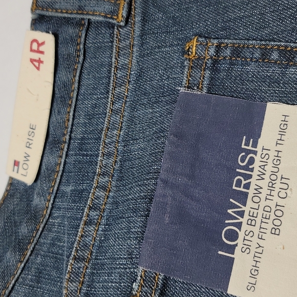 Vintage Rare Tommy Jeans Casual Retro Y2K Streetwear Low Rise Boot Cut Denim 4R - Picture 3 of 12